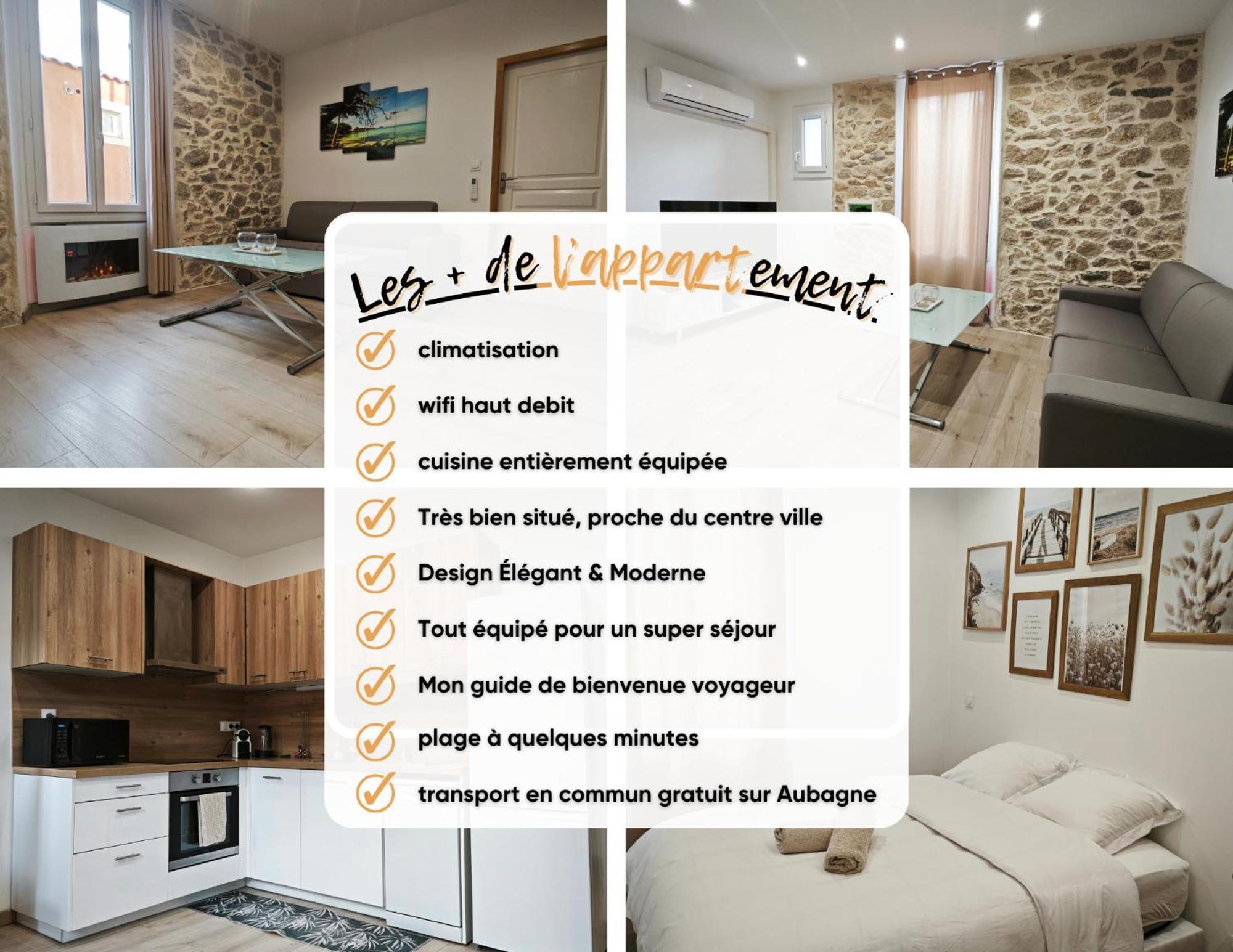 Appartement Tout Confort A 2 Pas Du Centre Ville Aubagne Eksteriør bilde